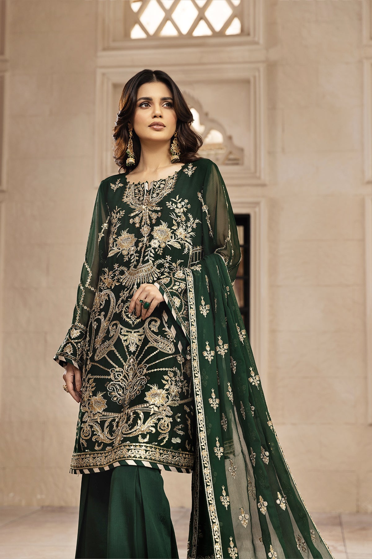 Rusen | Alizeh Fashion Muhtesem Festive Collection 2022 | Unstitched Embroidered Chiffon Suits