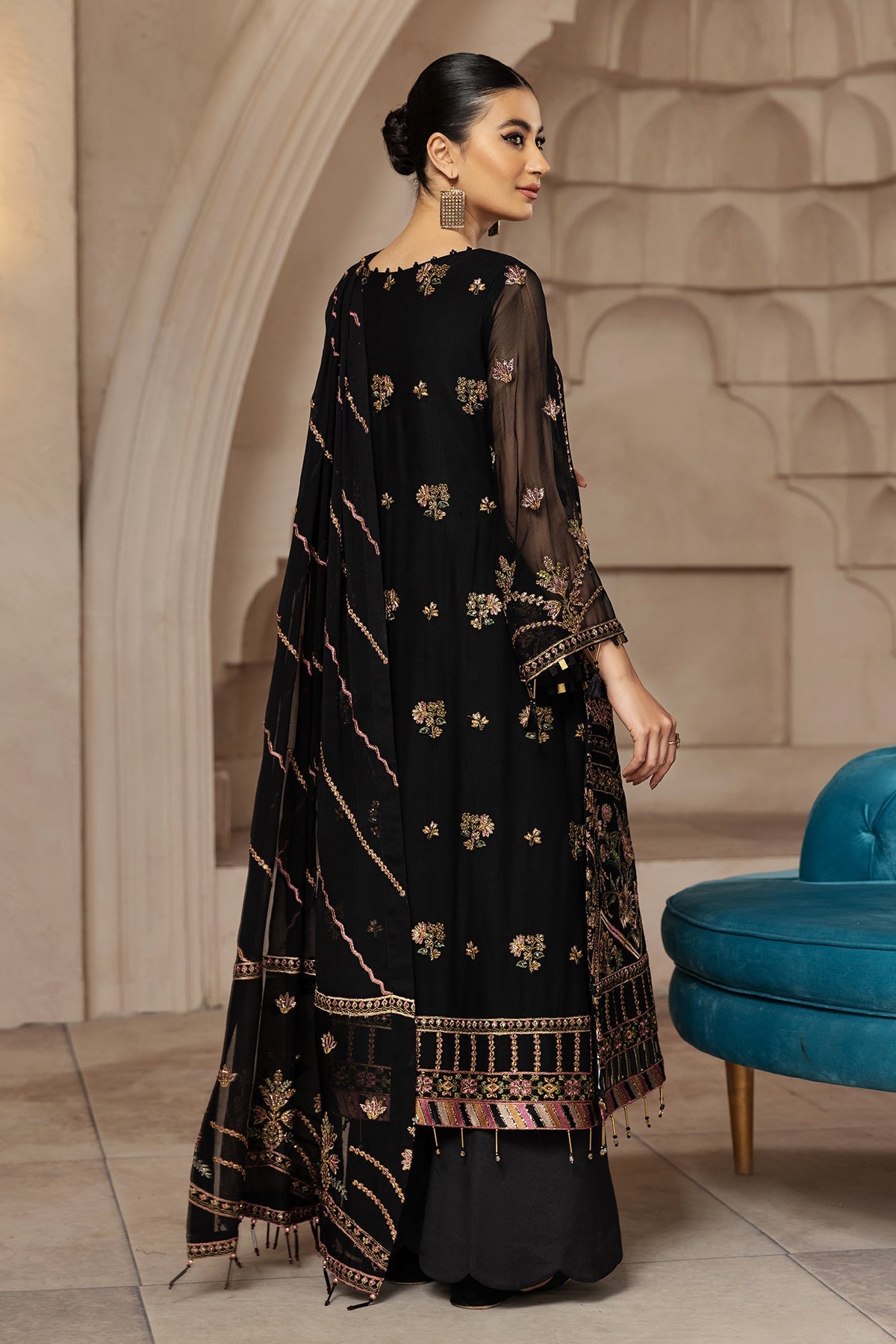 Muberra | Alizeh Fashion Muhtesem Festive Collection 2022 | Unstitched Embroidered Chiffon Suits