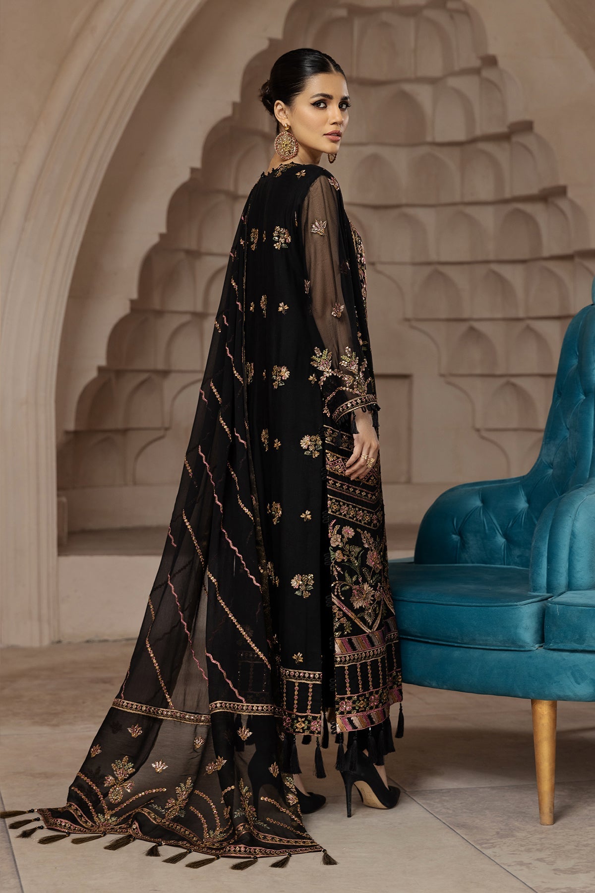 Muberra | Alizeh Fashion Muhtesem Festive Collection 2022 | Unstitched Embroidered Chiffon Suits