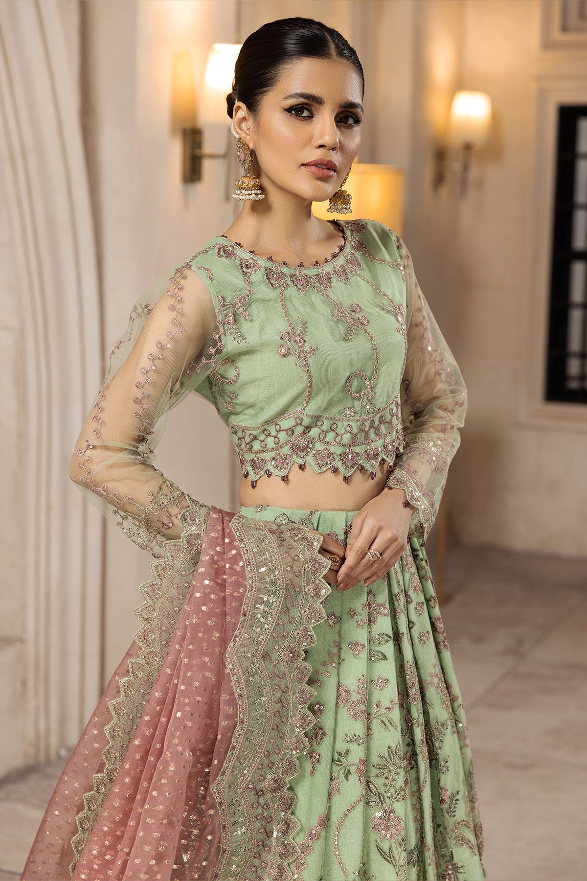 Serin | Alizeh Fashion Muhtesem Festive Collection 2022 | Unstitched Embroidered Chiffon Suits