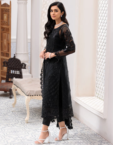 BL 302 | Emaan Adeel Belle Robe Vol 3 | Unstitched Embroidered Luxury Chiffon Suits