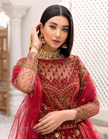 BL 304| Emaan Adeel Belle Robe Vol 3 | Unstitched Embroidered Luxury Chiffon Suits