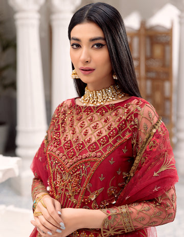 BL 304| Emaan Adeel Belle Robe Vol 3 | Unstitched Embroidered Luxury Chiffon Suits