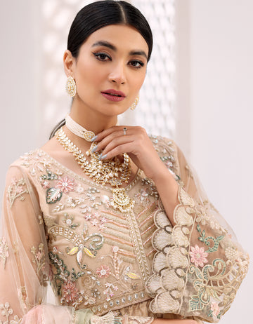 BL 309 | Emaan Adeel Belle Robe Vol 3 | Unstitched Embroidered Luxury Chiffon Suits