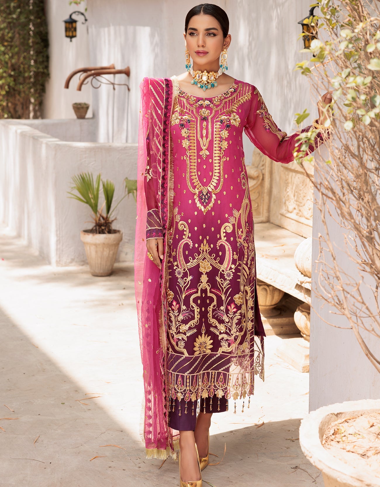 VE 01 | - Emaan Adeel Value Edition 2022 Vol-01 | Unstitched Embroidered Chiffon Suits