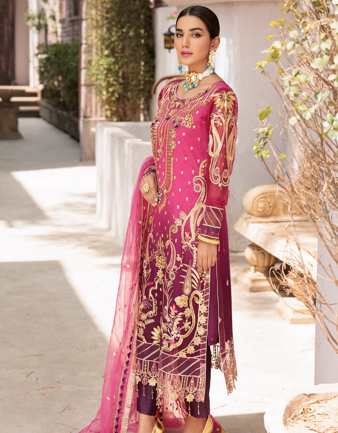 VE 01 | - Emaan Adeel Value Edition 2022 Vol-01 | Unstitched Embroidered Chiffon Suits