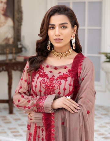 LF - 407 | Emaan Adeel Le Festa Premium Formals Vol 4 | Unstitched Embroidered Chiffon Suits