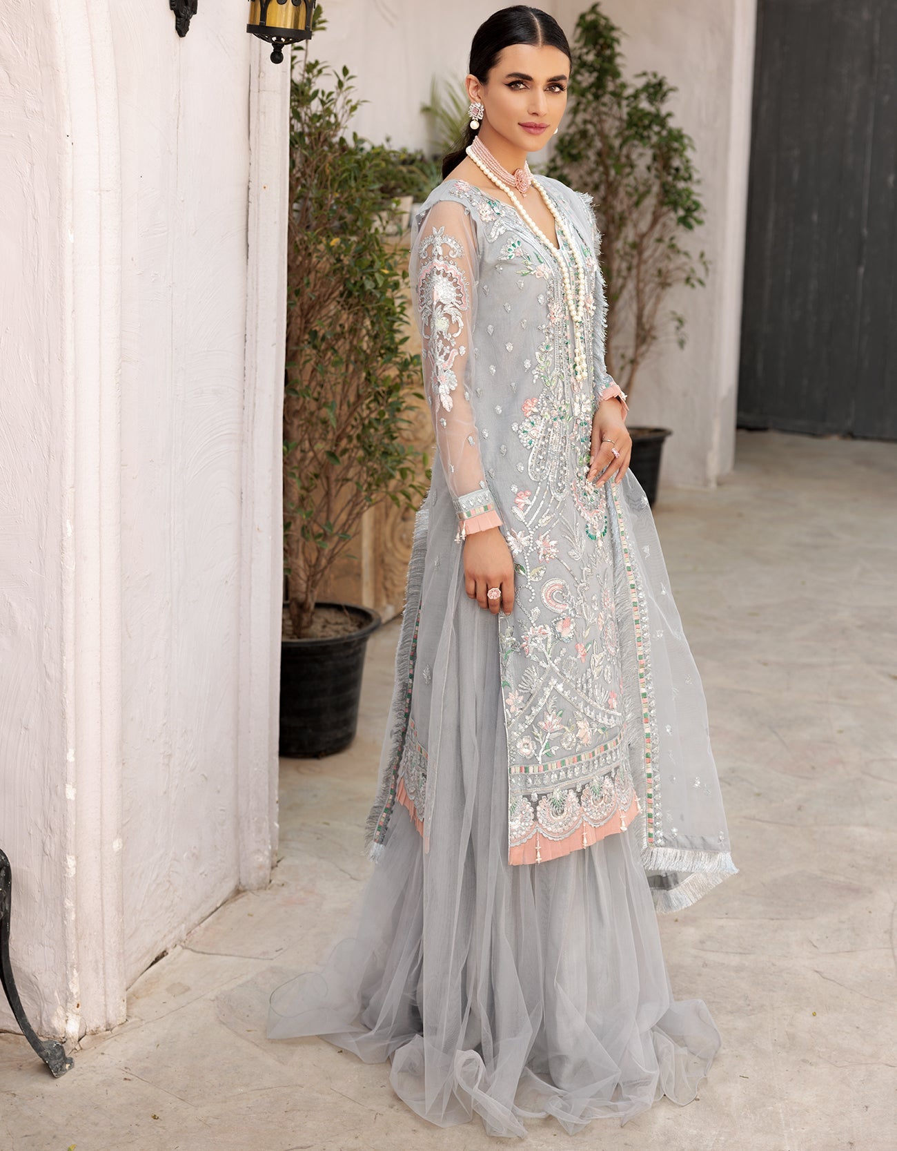 VE 02 | - Emaan Adeel Value Edition 2022 Vol-01 | Unstitched Embroidered Net Suits