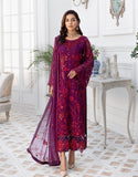 LF 401 | Emaan Adeel Le Festa Premium Formals Vol 4 | Unstitched Embroidered Chiffon Suits