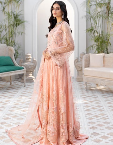 LF - 402 | Emaan Adeel Le Festa Premium Formals Vol 4 | Unstitched Embroidered Chiffon Suits