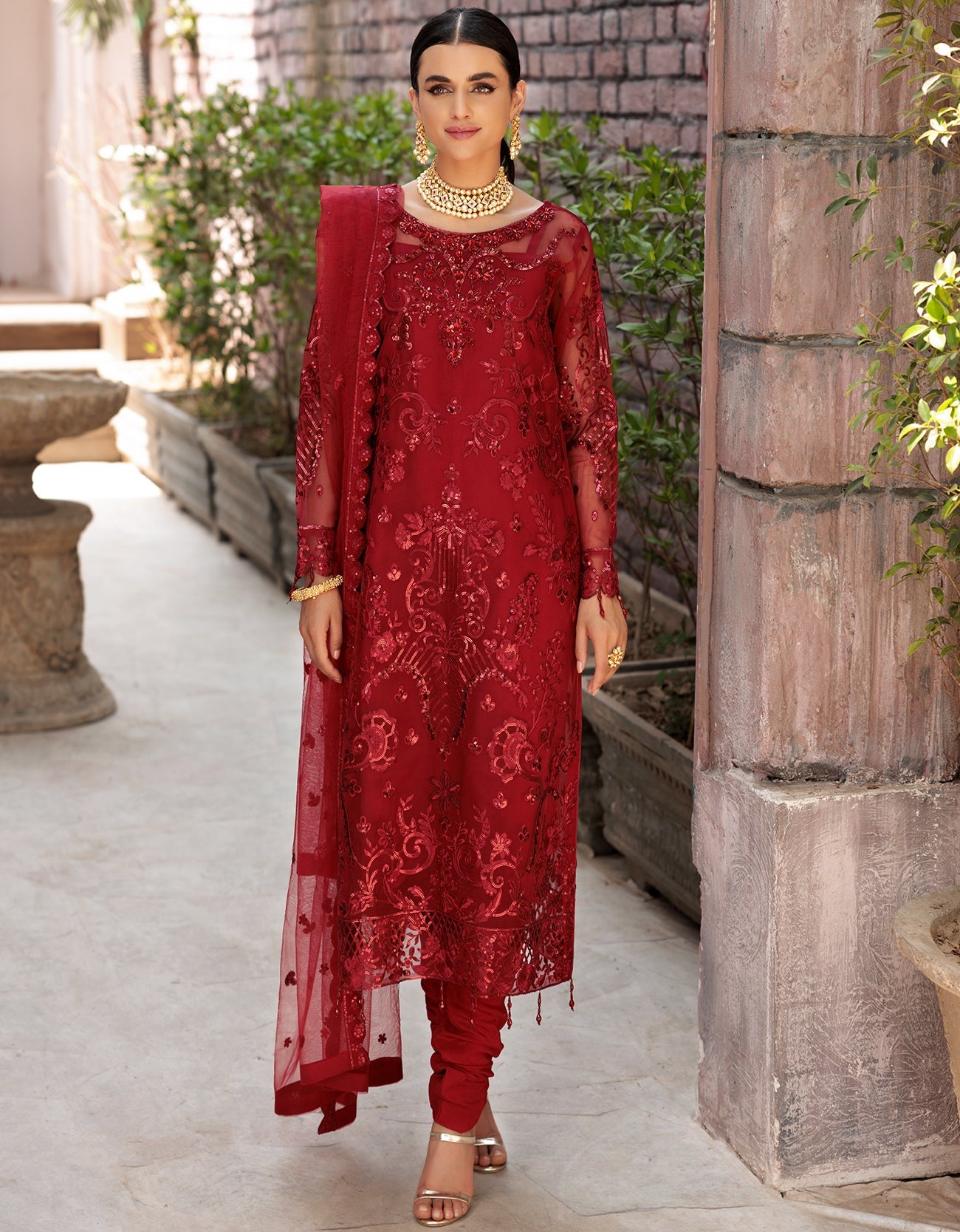 VE 04 | - Emaan Adeel Value Edition 2022 Vol-01 | Unstitched Embroidered Organza Suits