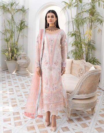 LF - 404 | Emaan Adeel Le Festa Premium Formals Vol 4 | Unstitched Embroidered Chiffon Suits