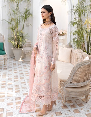 LF - 404 | Emaan Adeel Le Festa Premium Formals Vol 4 | Unstitched Embroidered Chiffon Suits