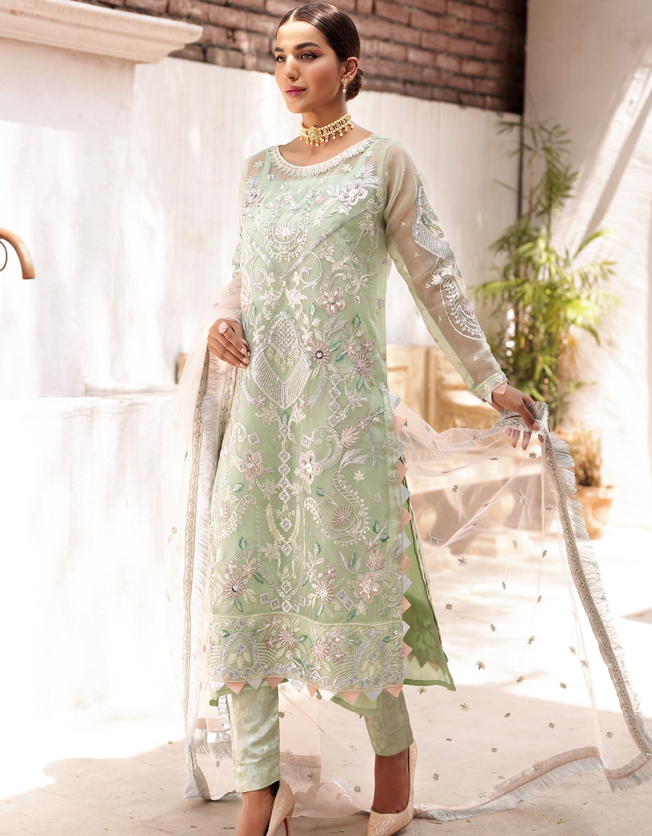 VE 05 | - Emaan Adeel Value Edition 2022 Vol-01 | Unstitched Embroidered Chiffon Suits