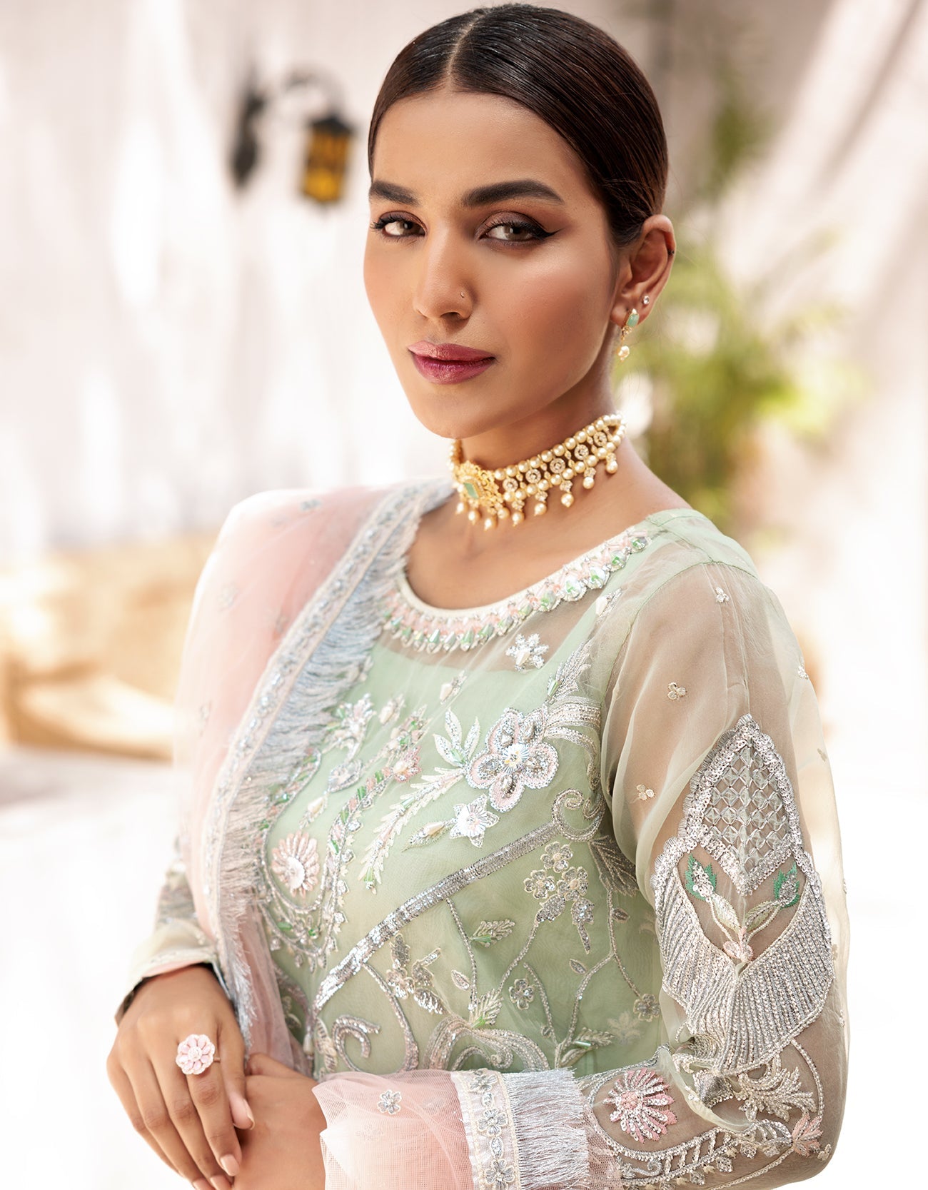 VE 05 | - Emaan Adeel Value Edition 2022 Vol-01 | Unstitched Embroidered Chiffon Suits