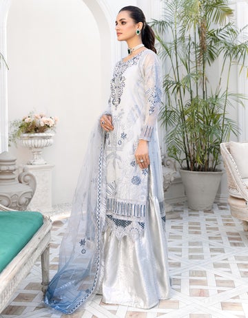 LF - 410 | Emaan Adeel Le Festa Premium Formals Vol 4 | Unstitched Embroidered Chiffon Suits