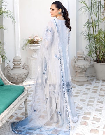 LF - 410 | Emaan Adeel Le Festa Premium Formals Vol 4 | Unstitched Embroidered Chiffon Suits