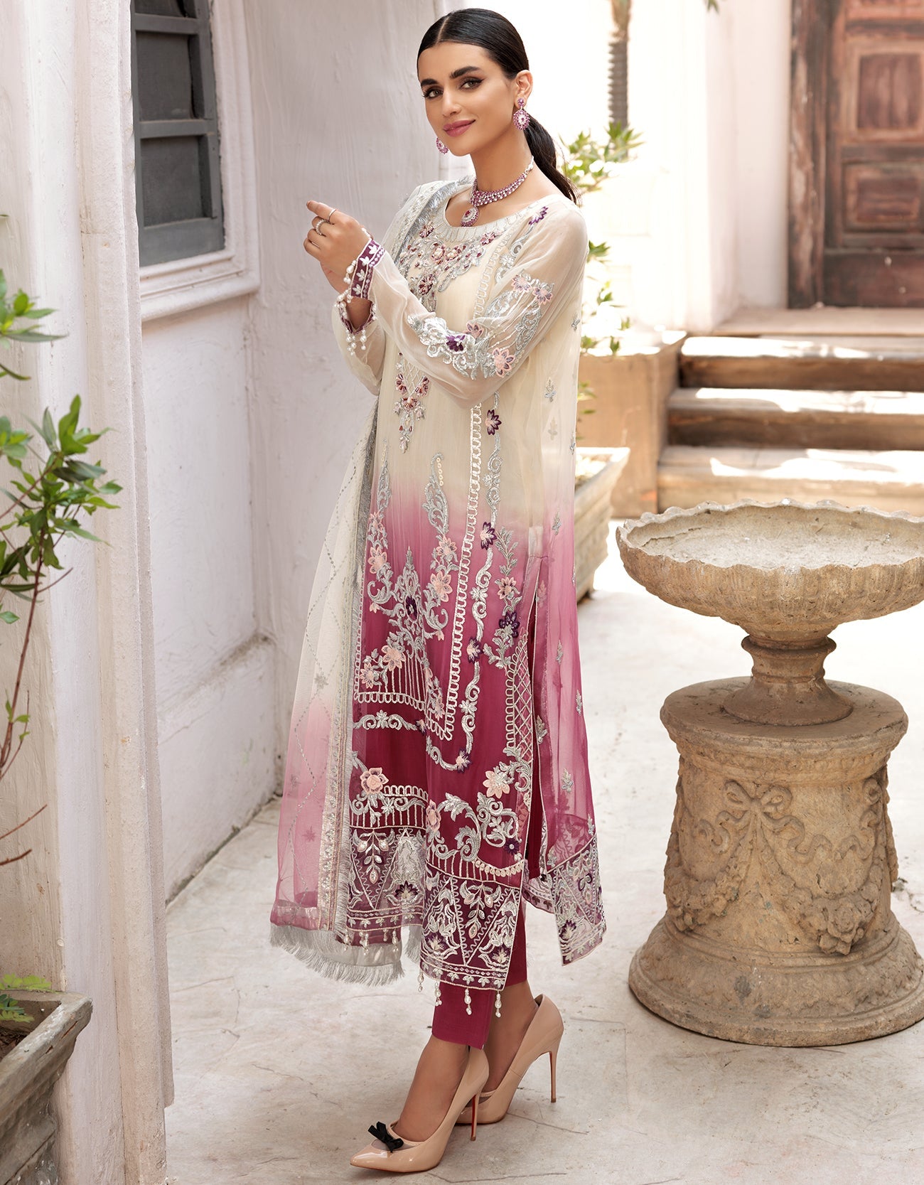 VE 06 | - Emaan Adeel Value Edition 2022 Vol-01 | Unstitched Embroidered Chiffon Suits