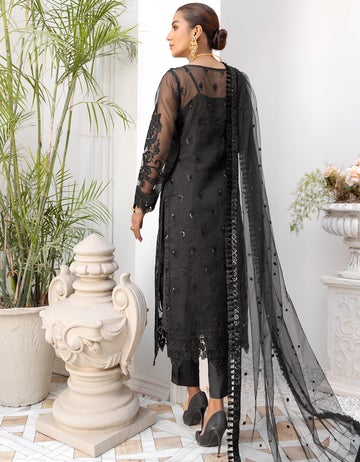 LF - 403 | Emaan Adeel Le Festa Premium Formals Vol 4 | Unstitched Embroidered Chiffon Suits