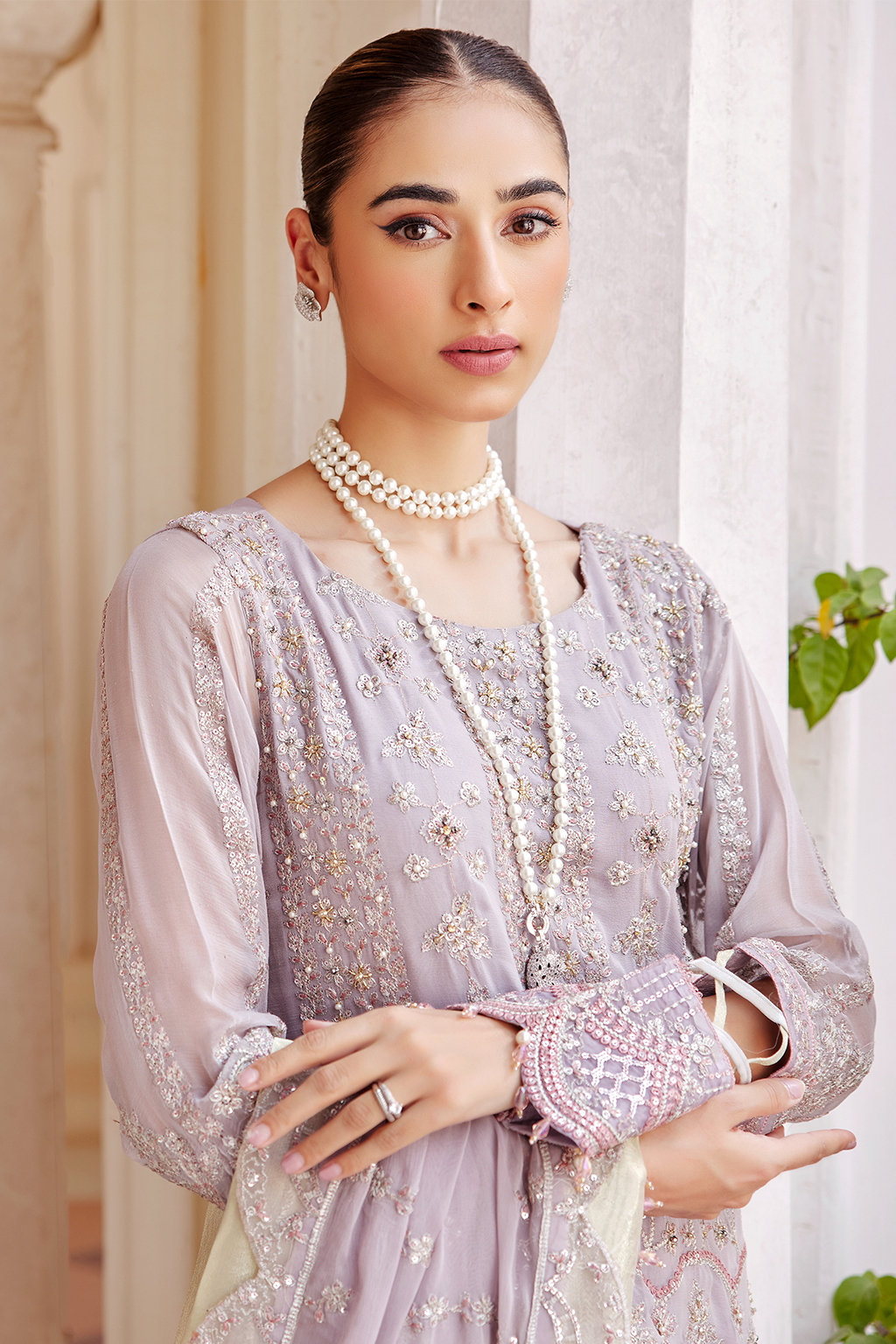 LX 06 | Collections Emaan Adeel Luxe Chiffon Collection 2023 | Unstitched and Stitched RTW Chiffon Embroidered Suits