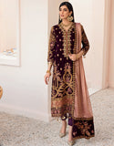 MK-306 | Emaan Adeel Makhmal Collection 2022 | Unstitched & Stitched Embroidered Valvet Suits