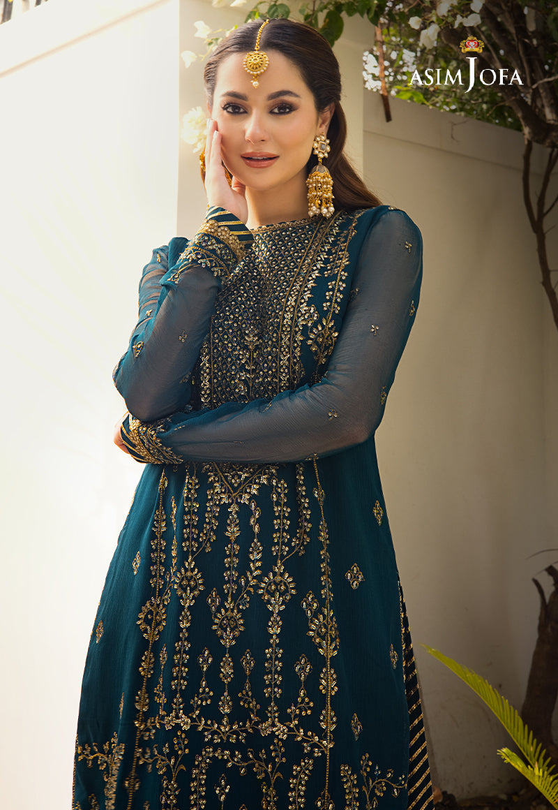 AJZS-08 | Asim Jofa Zari Sitara Luxury Eid Festive Collection 2023 | Unstitched Embrodried Suits