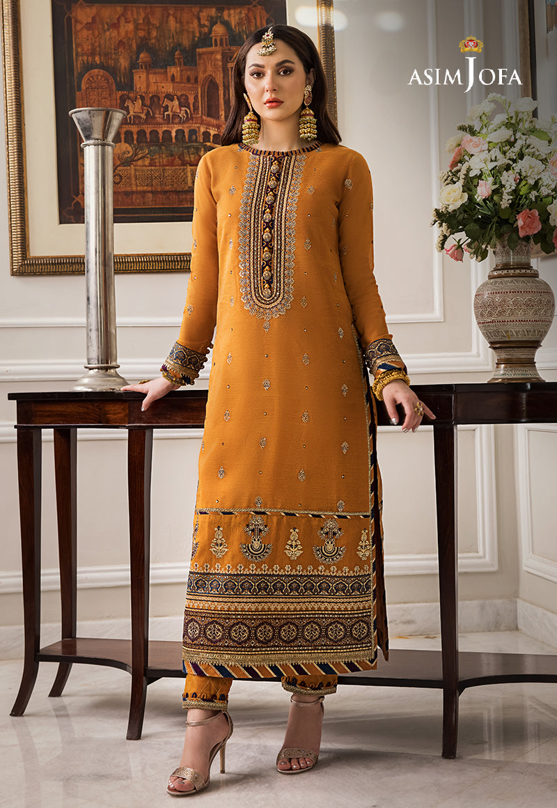 AJZS-11 | Asim Jofa Zari Sitara Luxury Eid Festive Collection 2023 | Unstitched Embrodried Suits