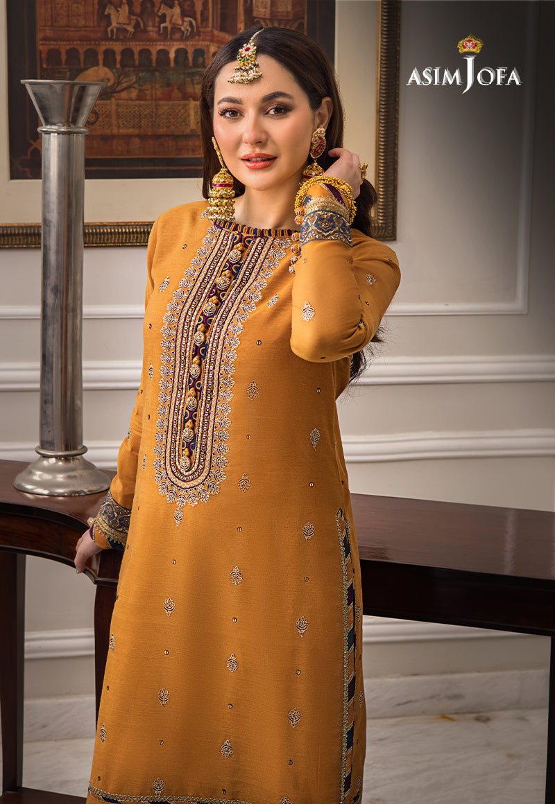 AJZS-11 | Asim Jofa Zari Sitara Luxury Eid Festive Collection 2023 | Unstitched Embrodried Suits