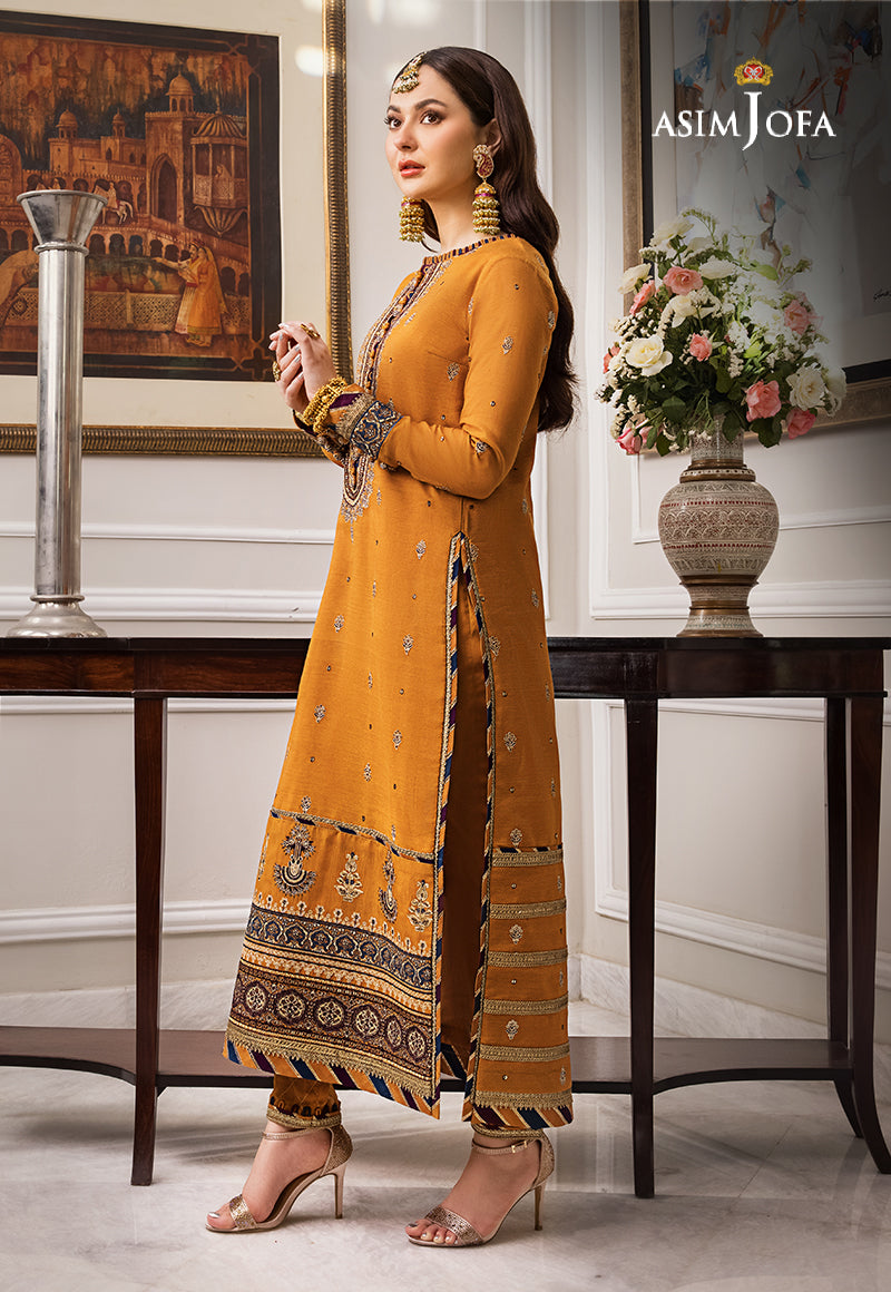 AJZS-11 | Asim Jofa Zari Sitara Luxury Eid Festive Collection 2023 | Unstitched Embrodried Suits