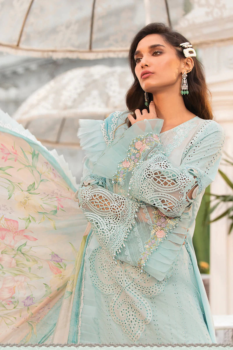 D-2210-B | Maria B Mein Teri Aan Lawn Summer Collection 22 | Unstitched Embroidered Lawn Suits