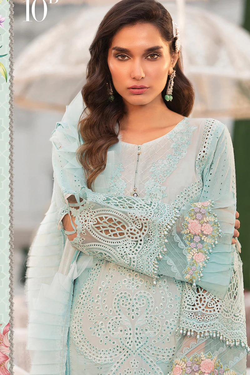 D-2210-B | Maria B Mein Teri Aan Lawn Summer Collection 22 | Unstitched Embroidered Lawn Suits