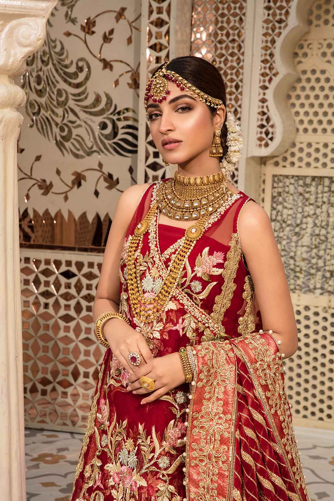 2A STORIES OF NAQSHI - SCARLET | Crimson X Saira Shakira Wedding Collection '22 | Unstitched Embroidered Velvet Suits