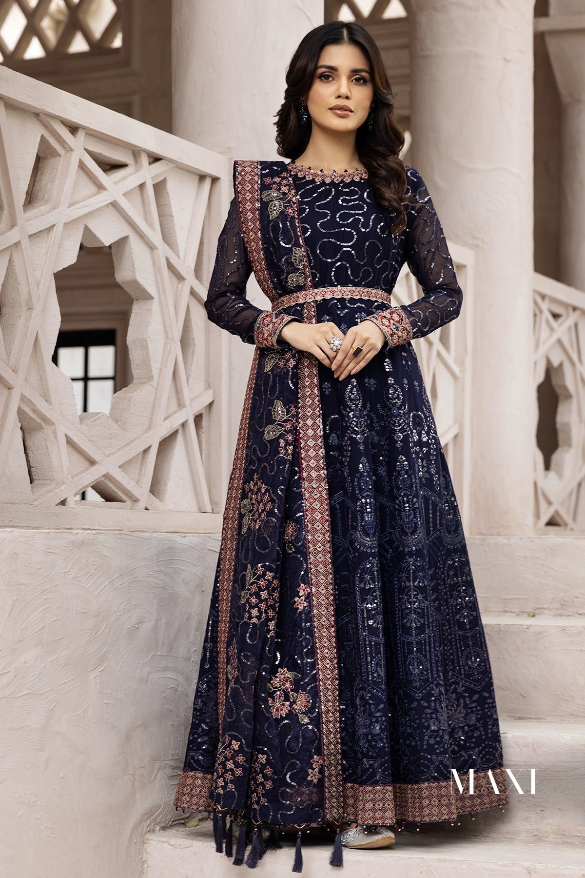 Melike | Alizeh Fashion Muhtesem Festive Collection 2022 | Unstitched Embroidered Chiffon Suits