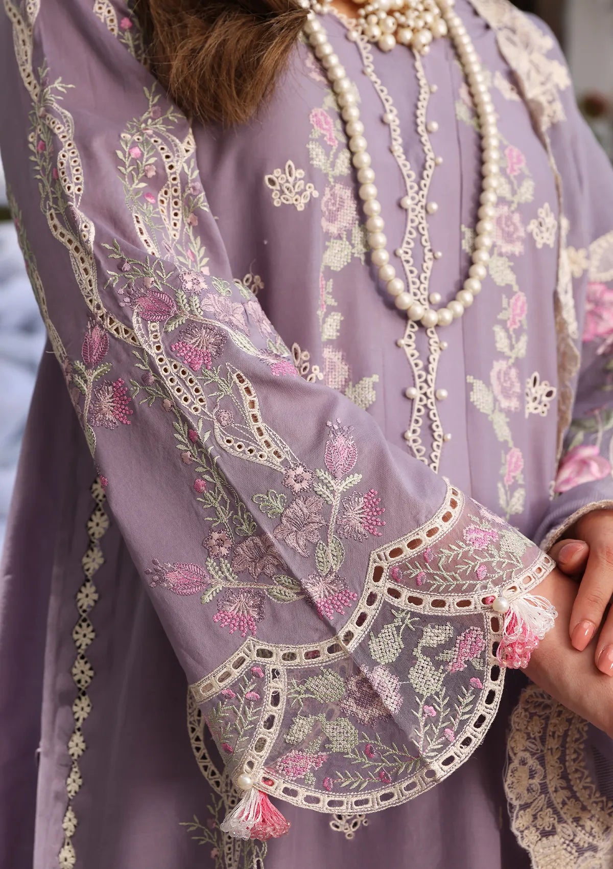 ECF-02Rapunzel | Elaf Premium festive Chikankari collection2023