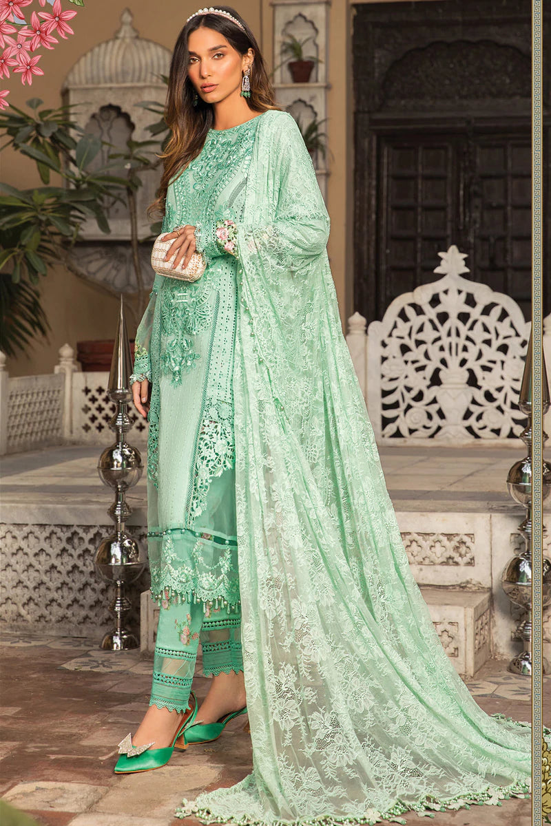 D-2211-A | Maria B Mein Teri Aan Lawn Summer Collection 22 | Unstitched Embroidered Lawn Suits