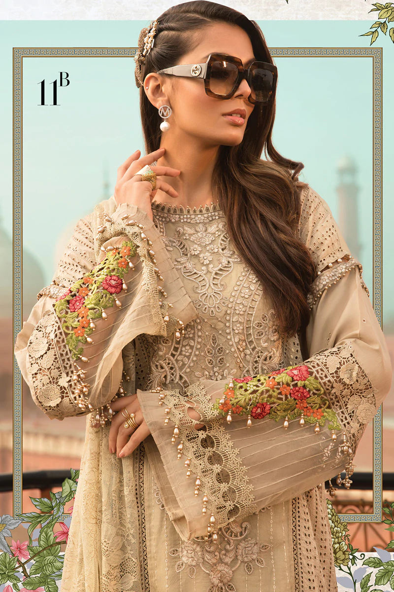 D-2211-B | Maria B Mein Teri Aan Lawn Summer Collection 22 | Unstitched Embroidered Lawn Suits