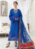 EL-22-08-Cobalt Blue | Maria.B. Lawn Eid Collection 2022 | Unstitched Embroidered Lawn Suit