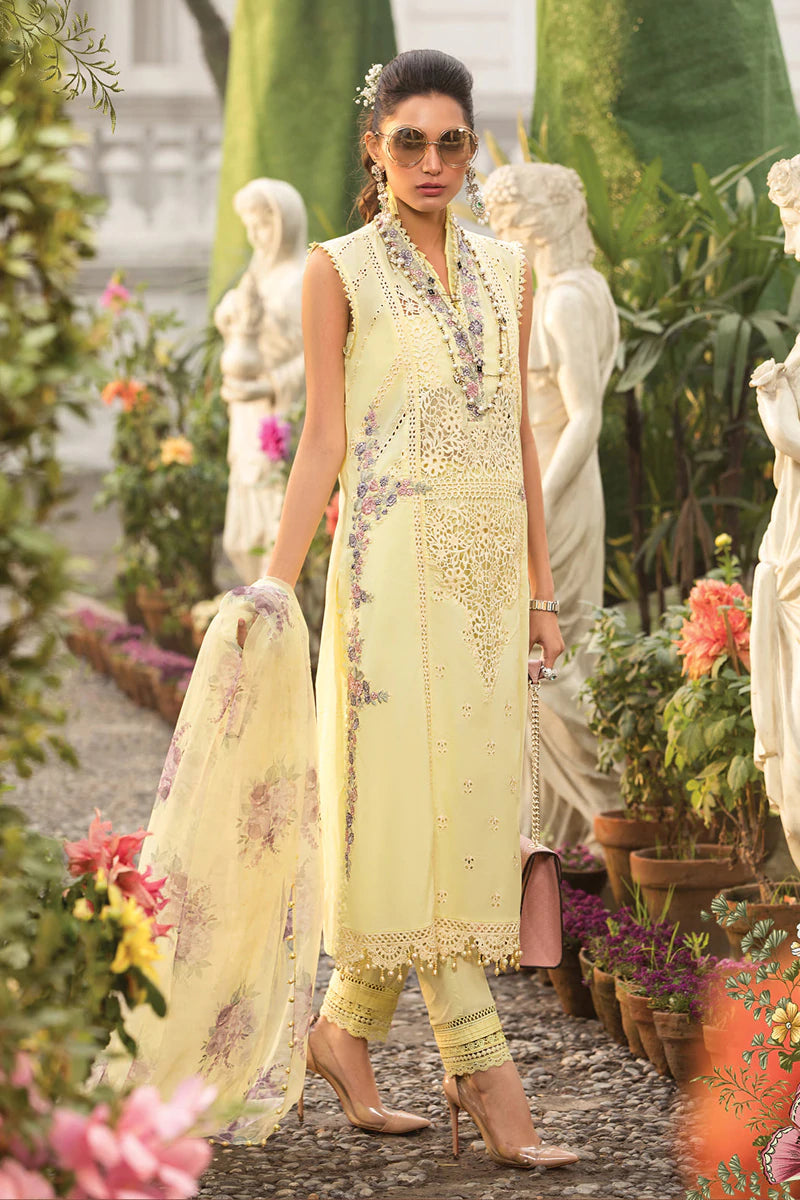 D-2212-B | Maria B Mein Teri Aan Lawn Summer Collection 22 | Unstitched Embroidered Lawn Suits