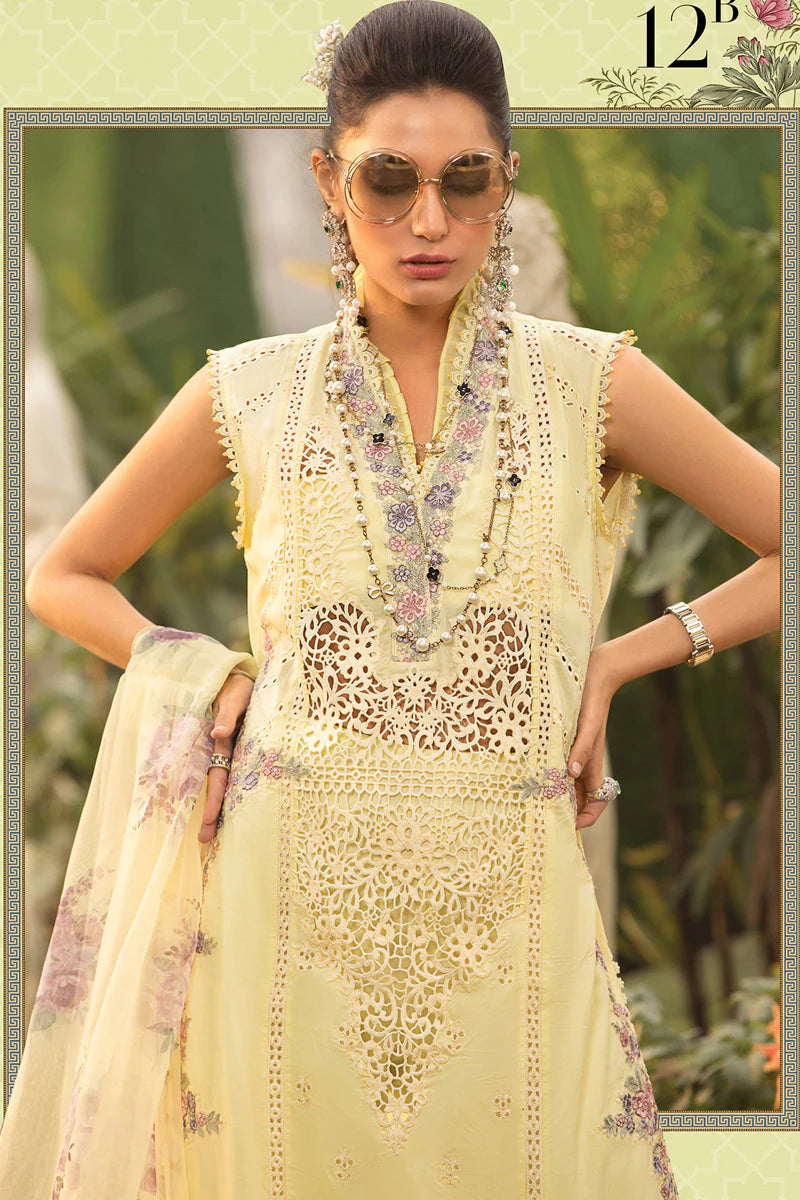 D-2212-B | Maria B Mein Teri Aan Lawn Summer Collection 22 | Unstitched Embroidered Lawn Suits
