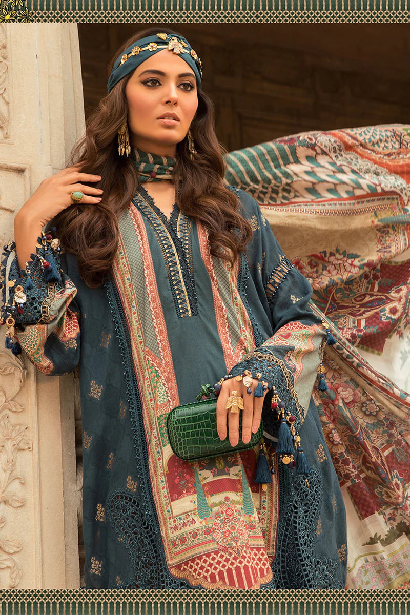D-2213-A | Maria B Mein Teri Aan Lawn Summer Collection 22 | Unstitched Embroidered Lawn Suits