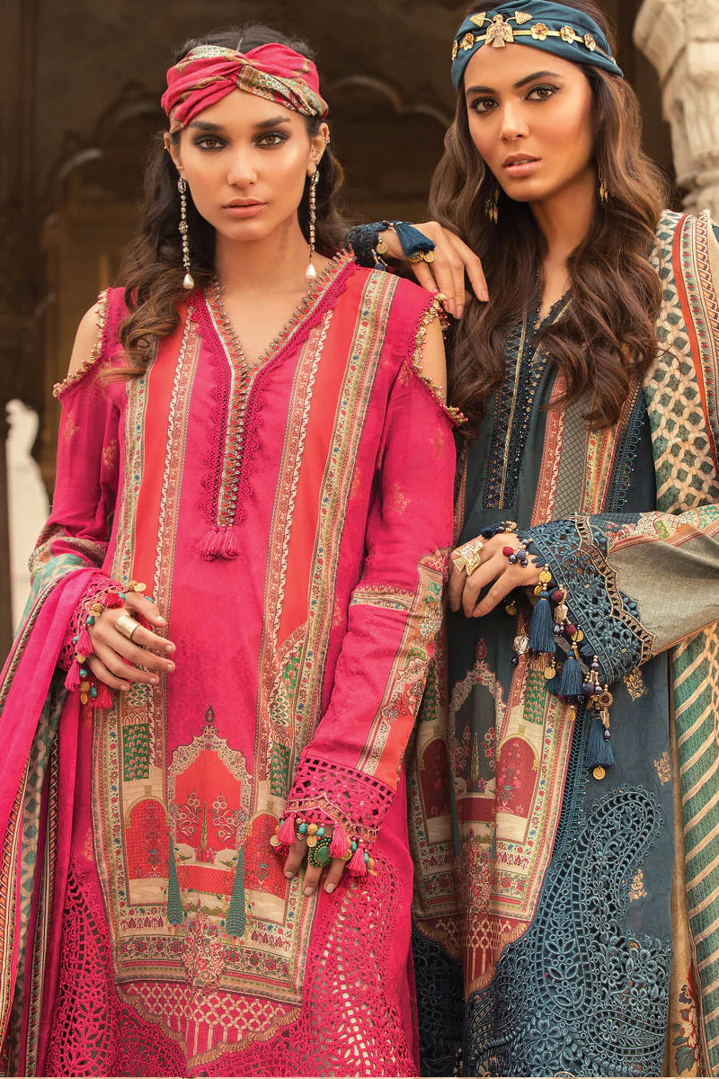 D-2213-B | Maria B Mein Teri Aan Lawn Summer Collection 22 | Unstitched Embroidered Lawn Suits