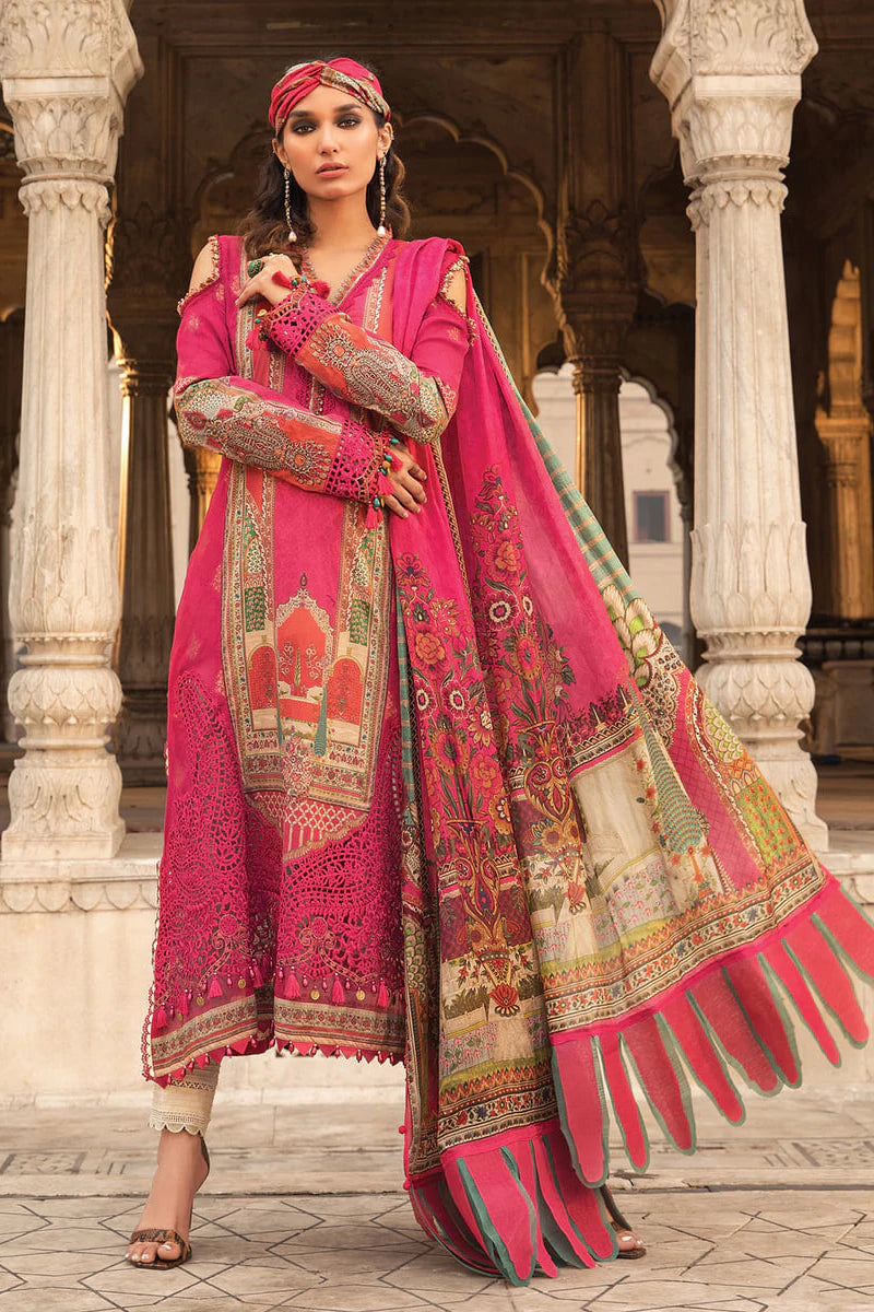 D-2213-B | Maria B Mein Teri Aan Lawn Summer Collection 22 | Unstitched Embroidered Lawn Suits