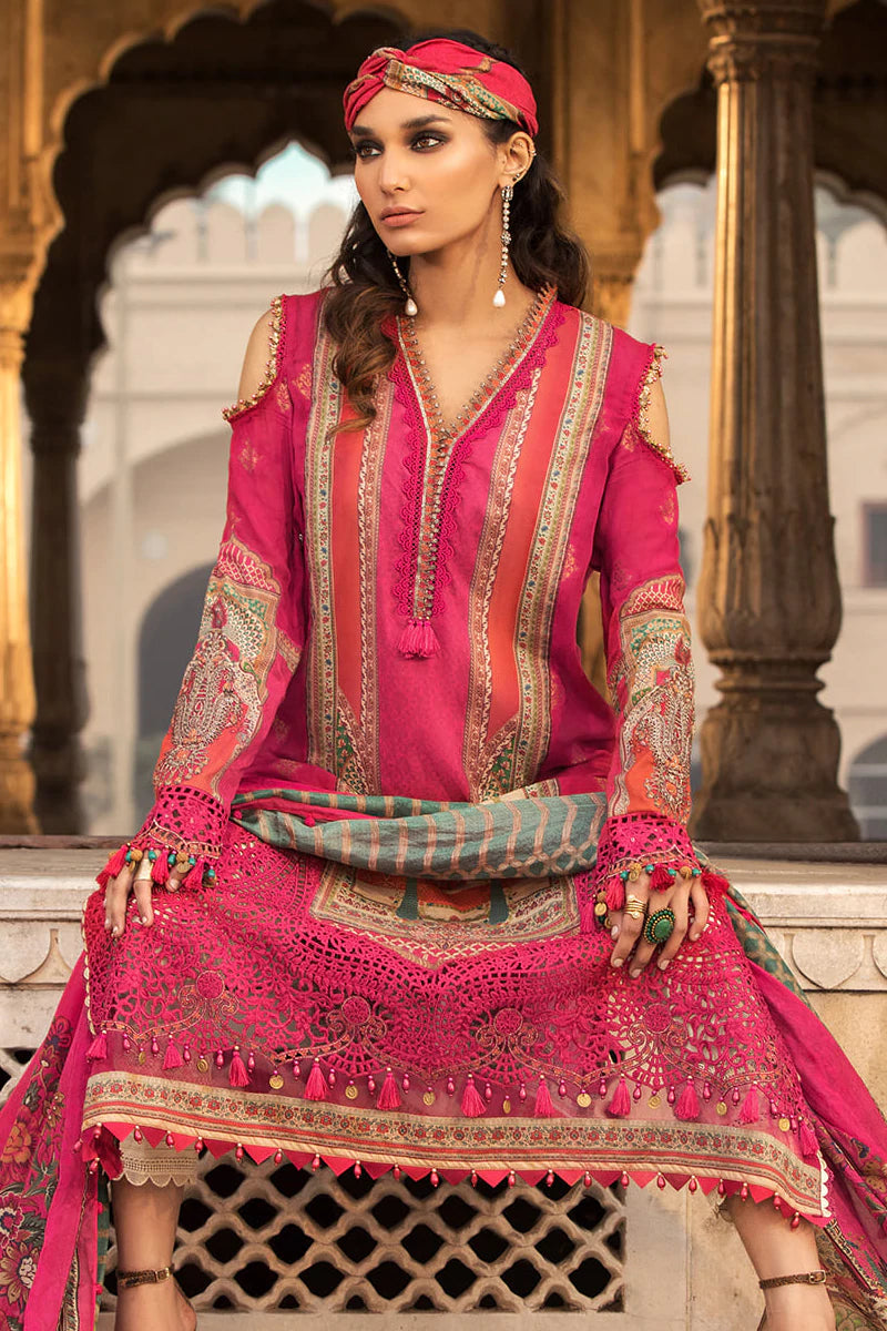 D-2213-B | Maria B Mein Teri Aan Lawn Summer Collection 22 | Unstitched Embroidered Lawn Suits