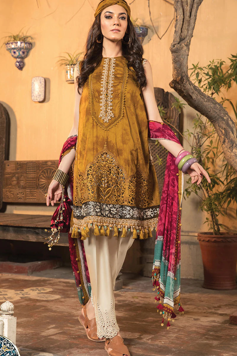 D-2214-A | Maria B Mein Teri Aan Lawn Summer Collection 22 | Unstitched Embroidered Lawn Suits