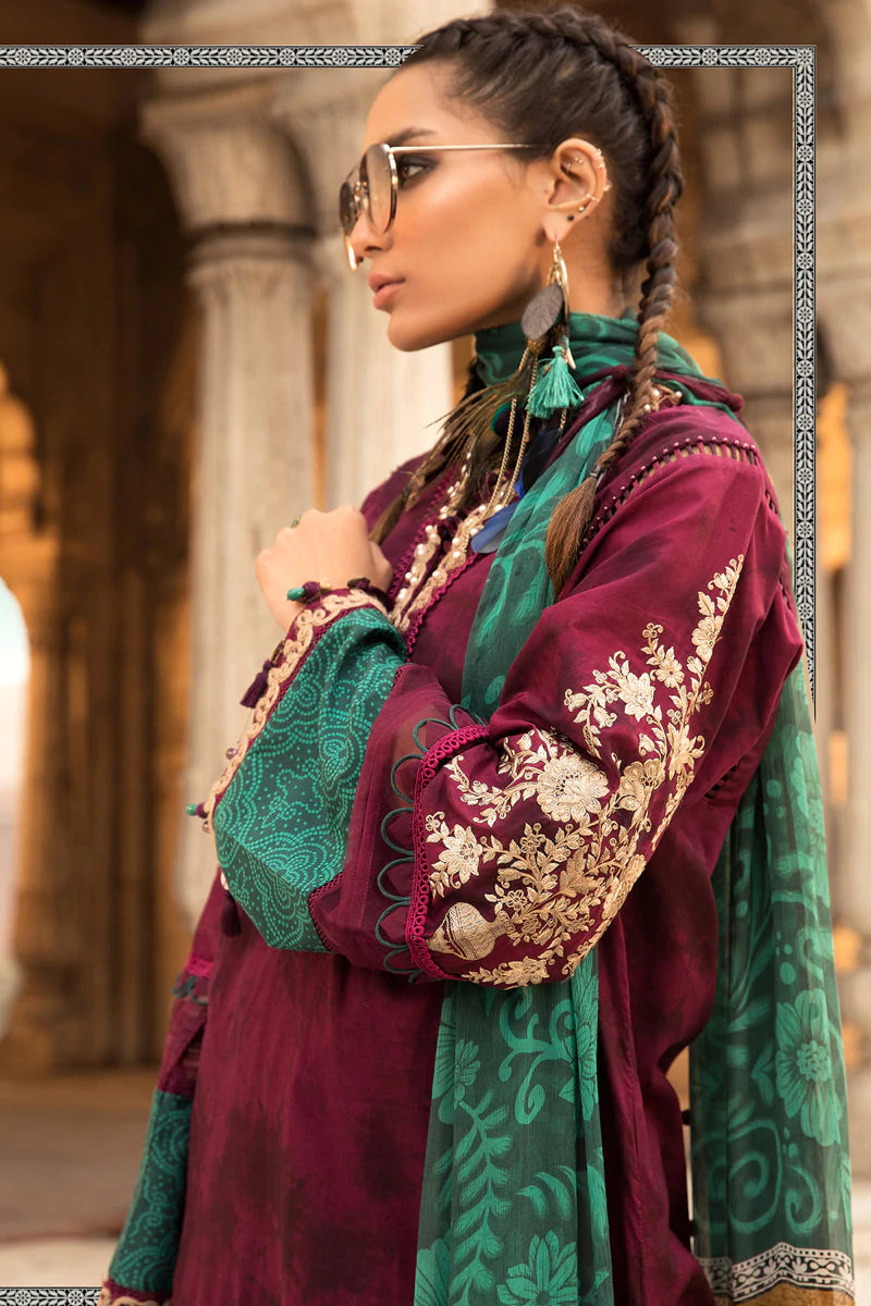 D-2214-B | Maria B Mein Teri Aan Lawn Summer Collection 22 | Unstitched Embroidered Lawn Suits