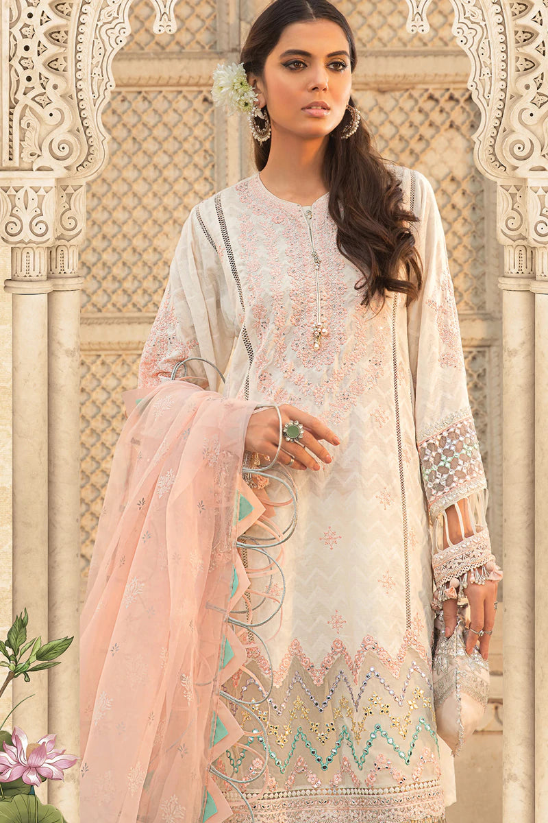 D-2215-A | Maria B Mein Teri Aan Lawn Summer Collection 22 | Unstitched Embroidered Lawn Suits