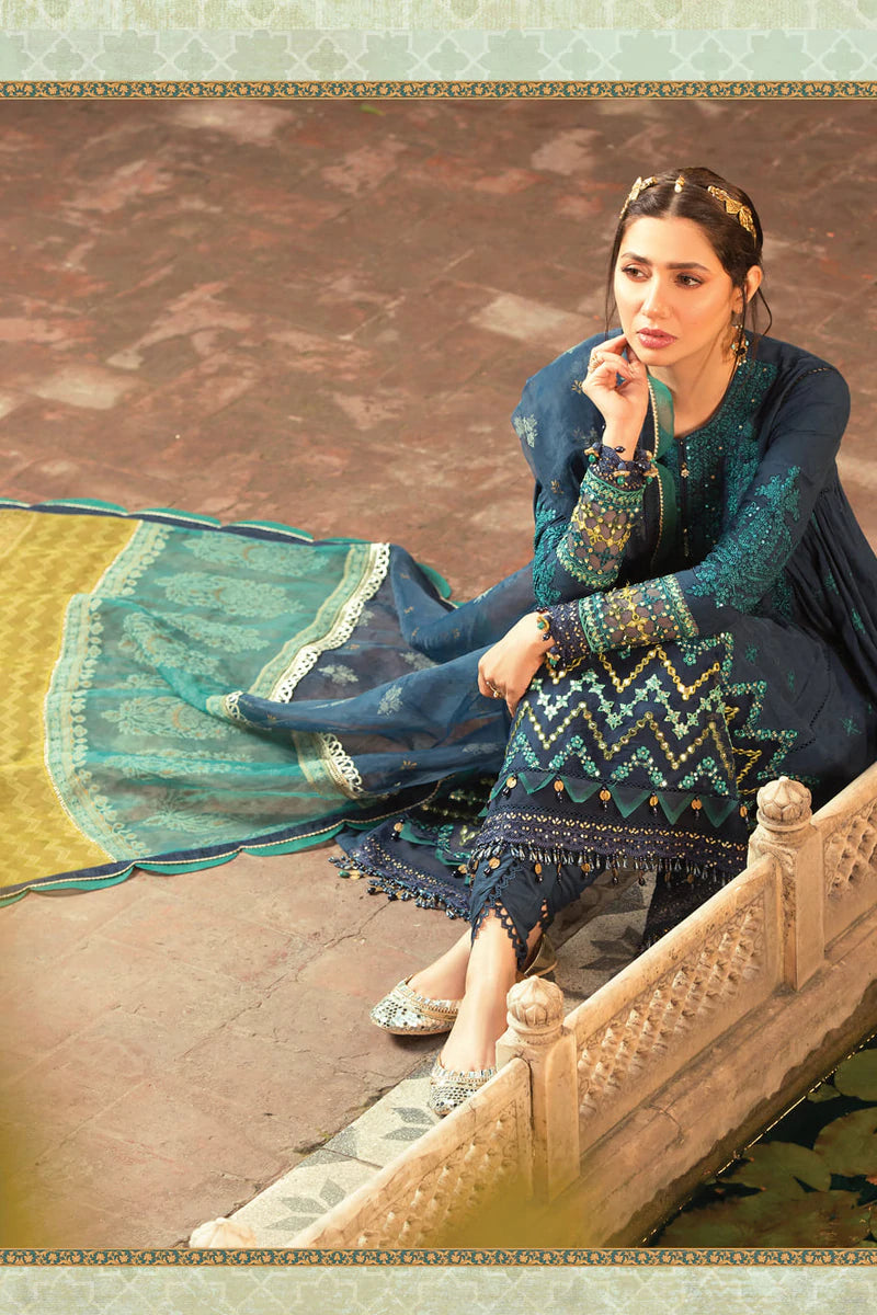 D-2215-B | Maria B Mein Teri Aan Lawn Summer Collection 22 | Unstitched Embroidered Lawn Suits