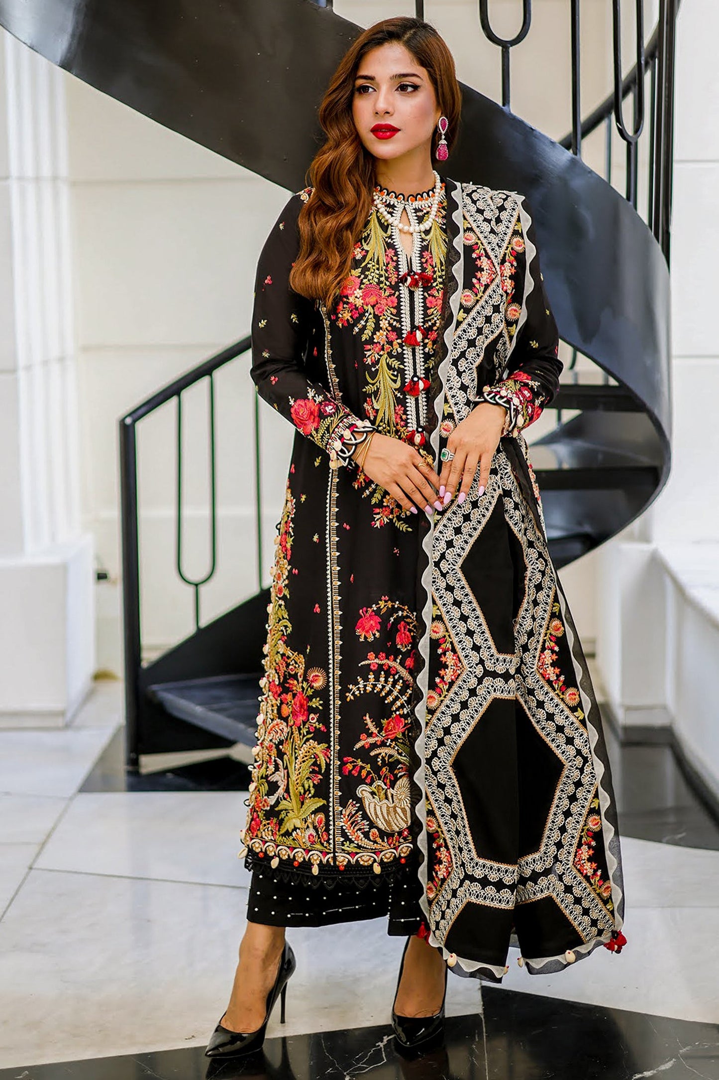 EL22-12 A (AIREEN) | Elan Lawn 2022 | Unstitched Embroidered Lawn Suit