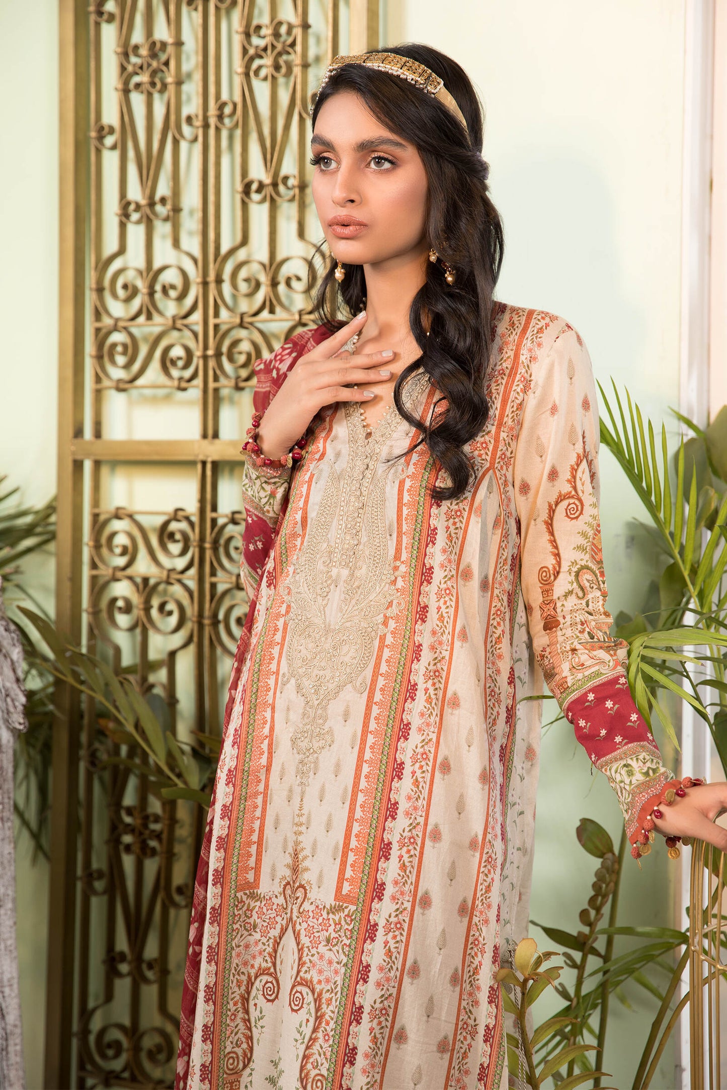 MPT-1112-A | Maria B Mprints Unstitched Eid Collection 2021 Vol-2