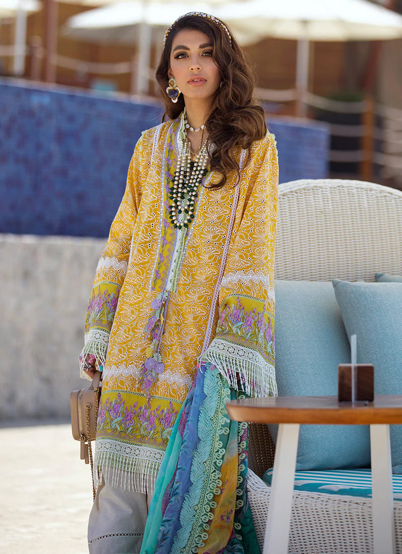 Amaffi Sun | Farah Talib Aziz ILO ILO Luxury Lawn Collection 2022 | Unstitched Embroidered Lawn Suits
